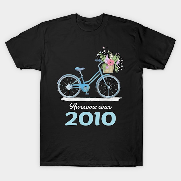 Blue Bicycle 2010 T-Shirt by rosenbaumquinton52